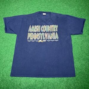 Vintage Amish Country Pennsylvania Horse Buggie XL 90s T Shirt